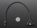 USB Chassis Part with Cable USB B Female to USB Micro Male 